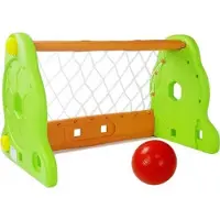Leantoys But de football vert et orange pour enfants