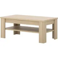 Meublorama Table basse COPA – 120x50x65 cm – Chêne élégant – Design scandinave
