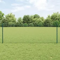 Syfax Clôture hexagonale avec poteau 100 x 0,8 m Vert Maille