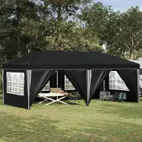 Prolenta Tente événementielle pop-up "Maison Exclusive" – Dimensions : 575 x 288 x 245 cm – Couleur : anthracite