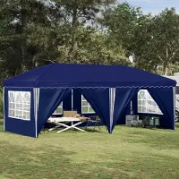 Prolenta Tente événementielle pop-up, modèle "Exclusive", dimensions 575 x 288 x 245 cm, couleur bleue