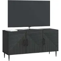 vidaXL Meuble TV noir 99 x 34,5 x 50 cm en aggloméré