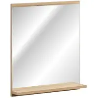 Meublorama Miroir salle de bain rectangulaire 57x50 cm avec rebord rangement