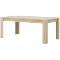 Meublorama Table de salle à manger COPA – 190x76x100 cm – Chêne élégant – Design scandinave