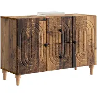 Syfax Meuble TV Bois ancien 89 x 34,5 x 60 cm Bois d'ingénierie