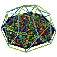 Tp Toys | Dôme d'escalade avec bac à sable - Jardin - stable - favorise les capacités motrices - idéal pour les enfants