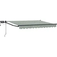 vidaXL Store à bras articulés manuel avec LED, 3,5 x 2,5 m