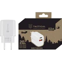 OEM Taktisches Dual-20W-Netzladegerät – USB und USB-C – Weiß KP31218