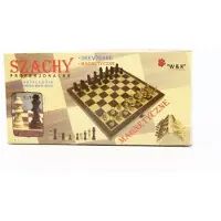 W&K Jeu d'échecs magnétique en bois 29 x 29 cm
