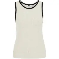 We fashion Tops en tricot ivoire / noir