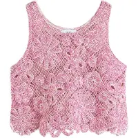 Next Tops en tricot crème / rose