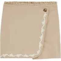 We fashion Jupe mastic / blanc