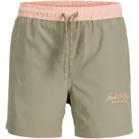 Jack & jones Junior Shorts de bain 'JPSTMaui Archive' gris / rose pastel