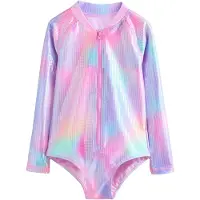 Next Maillot de bain aqua / jaune / lavande / rose clair
