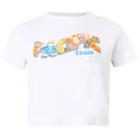 Rip Curl T-shirt 'HALEY O BABY' crème / bleu roi / gris / orange / blanc