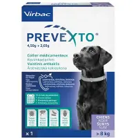 Virbac Prevexto - Collier Antiparasitaire Chien + 8kg 1 Unité