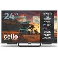 Cello Téléviseur LED 24" Voyager Traveller avec système d'exploitation Tizen et Smart TV, routeur 5G intégré, triple tuner, son Pitch Perfect, 12 V - Camping-cars et caravanes