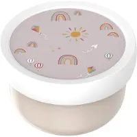 Mepal Fruitbox Campus 300 ML Sunshine & Rainbow, Lunch box, Beige