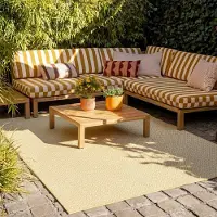 FRAAI Tapis d'extérieur | Summer Tile Jaune | 80x150cm | Jaune | Rectangulaire | Tapis d'extérieur