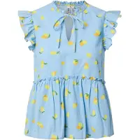 Pieces Chemisier 'PCEmma' bleu ciel / jaune / vert / orange