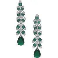 Avant Garde Boucles d'oreilles 'Zirelle' vert