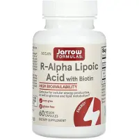 Jarrow Formulas , Acide R-Alpha Lipoïque avec Biotine, 60 Gélules Végétales