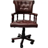 Syfax Chaise de bureau pivotante Marron