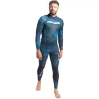Cressi Tokugawa Back Zip 3 Mm Diving Wetsuit Bleu L Homme