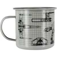 Star Wars Tasse En Métal - Star Wars - 300 Ml - Cylindrique - Lavage À La Main Seulement