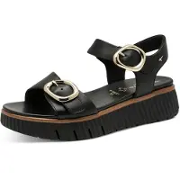 Tamaris Sandales Compensé en cuir Comfort