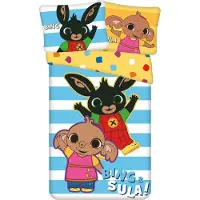 Jerry Fabrics Fabrics Inklusive Leinen Bunny Bing Sula 140x200, 70x90 cm (200 x 140 cm, 70 x 90 cm)