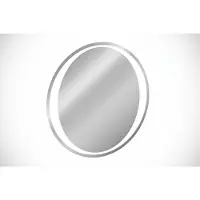 Meublorama Miroir salle de bain LED rond 80 cm rétroéclairage blanc design