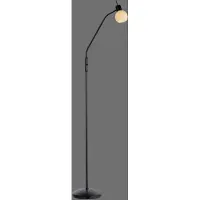 Paul Neuhaus Lampadaire LED - H 162 cm - 1 ampoule - Noir - Métal