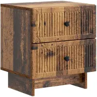 vidaXL Cabinet de chevet avec tiroir Bois ancien 43 x 34,5 x 47,5 cm