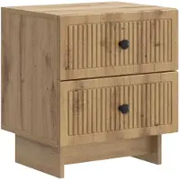 vidaXL Cabinet de chevet Chêne artisanal 43 x 34,5 x 47,5 cm