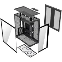Modecom Volcano Space Xl Full Tower Nf Black Pc Tower Case Noir