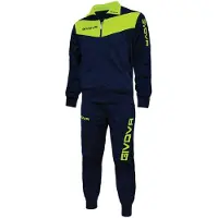 Givova Visa Fluo Tracksuit Jaune,Bleu 8-10 Years Enfants