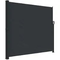 Syfax Auvent latéral rétractable noir 180x600 cm