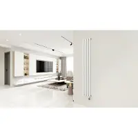 Quality Heating Radiateur électrique - Blanc - 1000 Watt, Vertical, Moderne