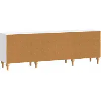 vidaXL Meuble TV , blanc brillant, 150 x 31 x 50 cm, aggloméré