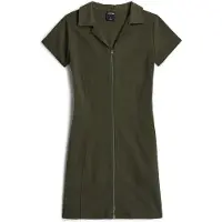 G-Star pour femme. D28665-E406-995 Robe évasée Soft Sculpt vert (32/32), Casuel, Viscose, Manche courte
