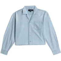 G-Star Resort Boxy Relaxed Fit Long Sleeve Shirt Bleu S Femme