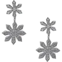 Avant Garde Boucles d'oreilles 'Elvarine' argent