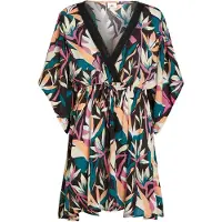 O'Neill Essentials Tokeena Cover-up Short Sleeve Short Dress Multicolore S Femme