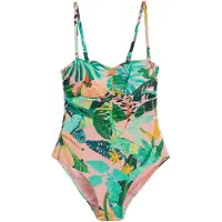 Next Maillot de bain modelant aqua / émeraude / vert clair / rose ancienne