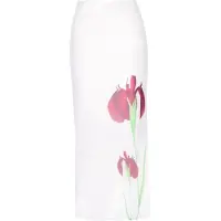 Usha Jupe vert / rouge foncé / blanc cassé