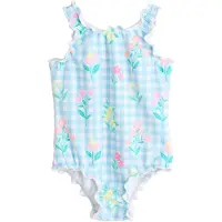 Next Maillot de bain azur / bleu clair / citron vert / rose pastel