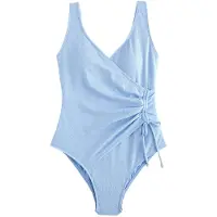 Next Maillot de bain modelant bleu clair
