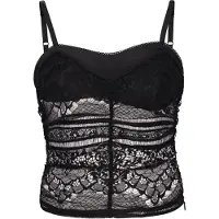 Faina Haut 'Festive' noir