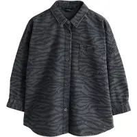 Next Chemisier gris denim / noir denim